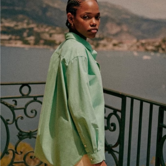 NEW w/ Tags Sézane Cotton Max Shirt, Sz 8 US/40 FR - Picture 7 of 7